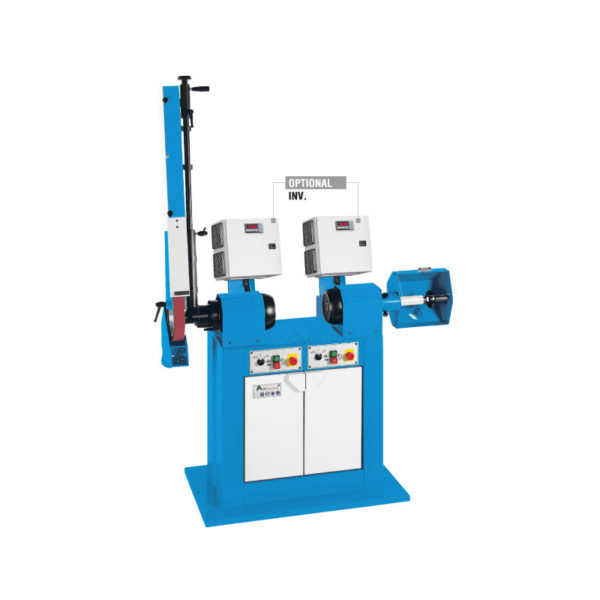 Ponceuse à bande télescopique orientable avec socle Aceti ART.68